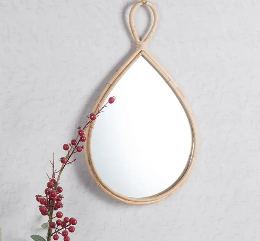 Miroir bambou vintage