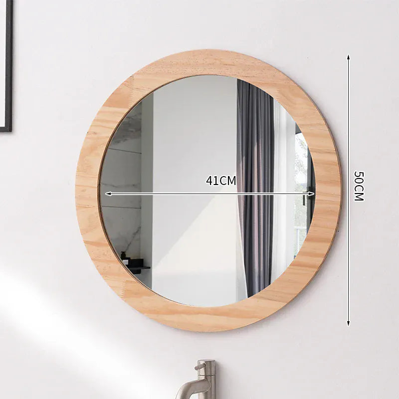 Miroir Bois Rond - TCHANQUE - 41 x 50 cm