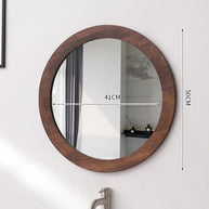 Miroir Bois Rond - TCHANQUE - 41 x 50 cm