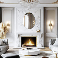 grand miroir baroque ovale