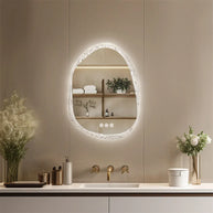 grand miroir mural LED 