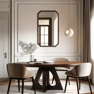 grand miroir mural rectangulaire bois 