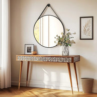 grand miroir rond mural