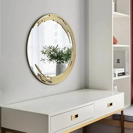 grand miroir rond mural