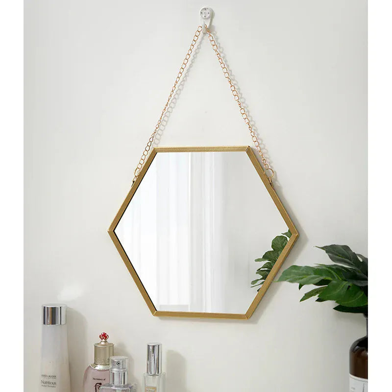 idee deco miroir hexagonal