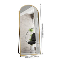 miroir arche dore 180 cm