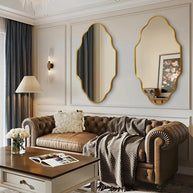 miroir avec cadre doré