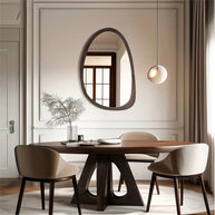 miroir avec cadre en bois
