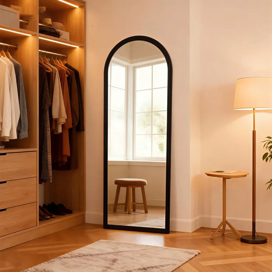 miroir bois arche