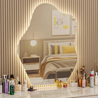 miroir chambre asymetrique lumineux