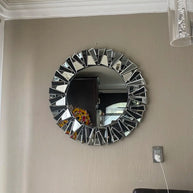 miroir en verre salon design