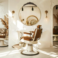 miroir laiton coiffure