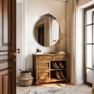 miroir laiton entrée