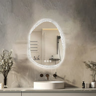 miroir led asymétrique salle de bain