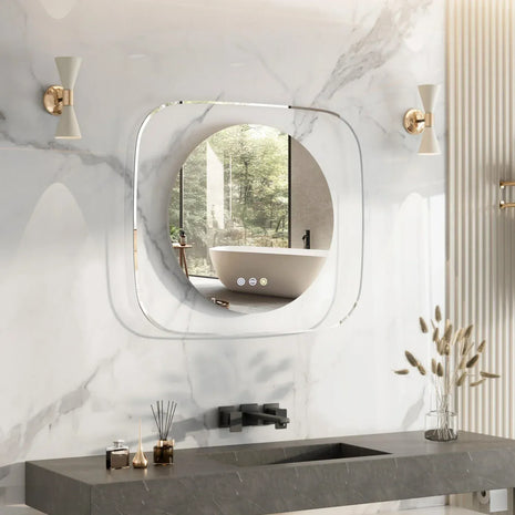 miroir led rond salle de bain