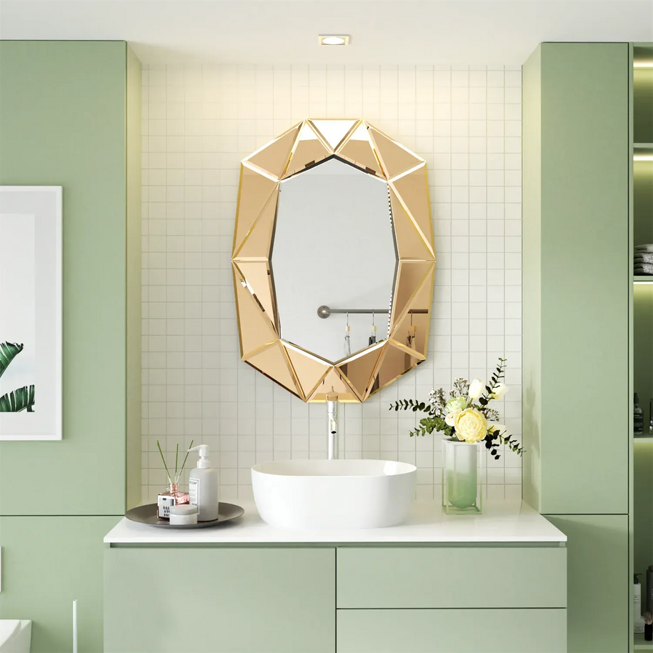 miroir mural asymetrique salle de bain