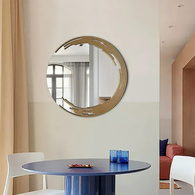 miroir mural rond salon