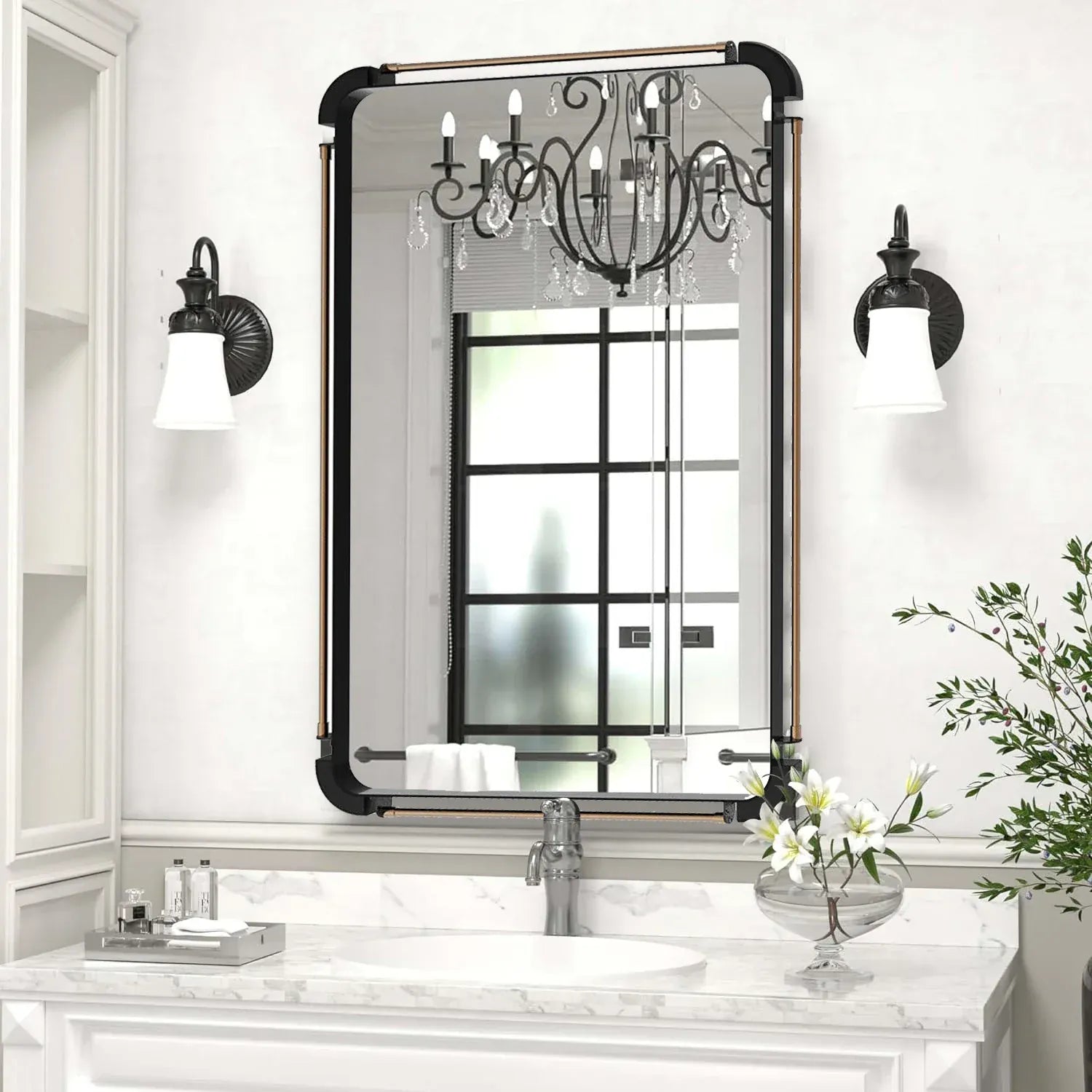 miroir mural vintage