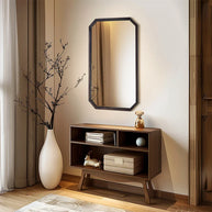 miroir organique en bois 