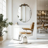 miroir ovale baroque doré