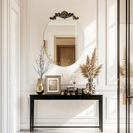 miroir ovale style baroque