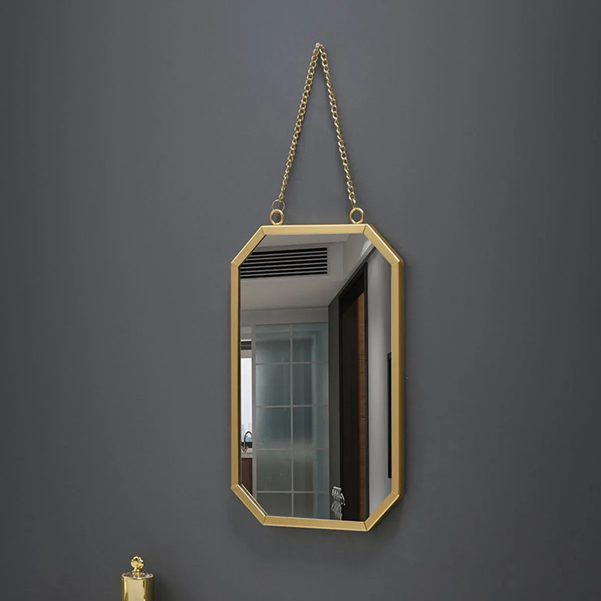 miroir rectangulaire doré