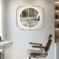 miroir rond blanc led salle de bain