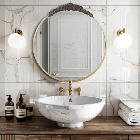 miroir laiton vintage