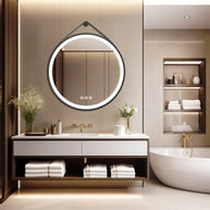 miroir rond led