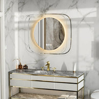 miroir rond led salle de bain 80 cm