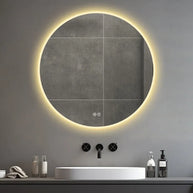 miroir rond led salle de bain 80 cm