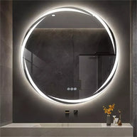miroir rond lumineux salle de bain