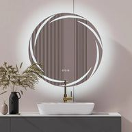 miroir rond salle de bain lumineux