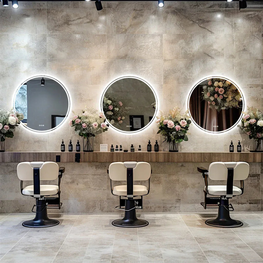 miroir salle de bain rond 80 cm