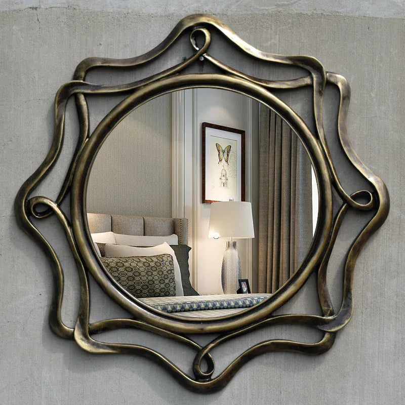 miroir salle de bain vintage bronze