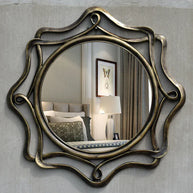 miroir salle de bain vintage bronze