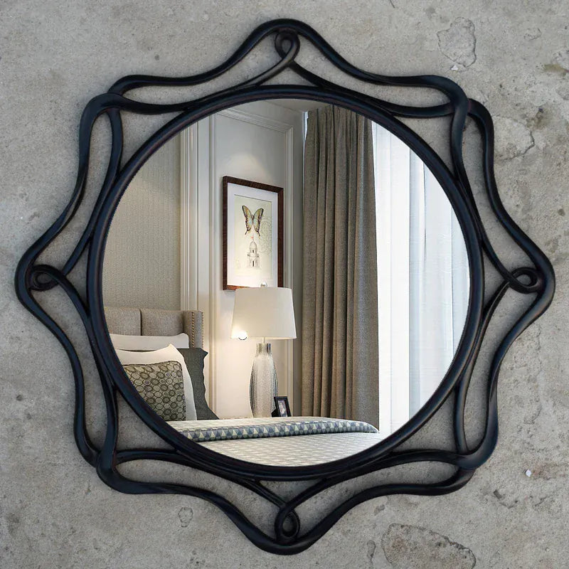 miroir salle de bain vintage noir