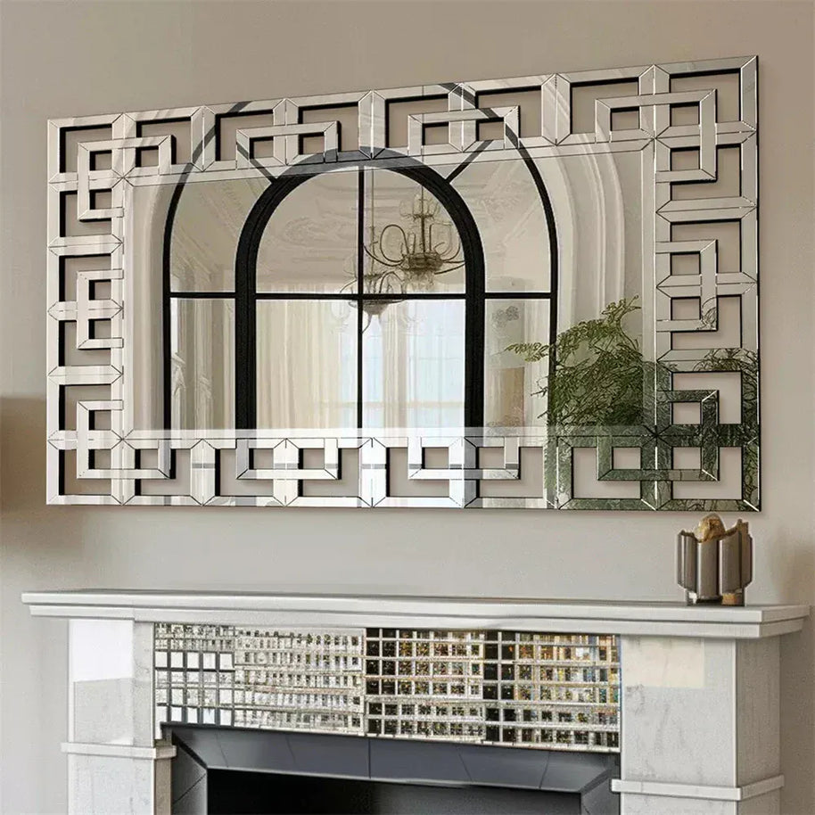 miroir venitien cheminee