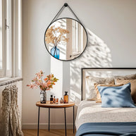 petit miroir rond mural