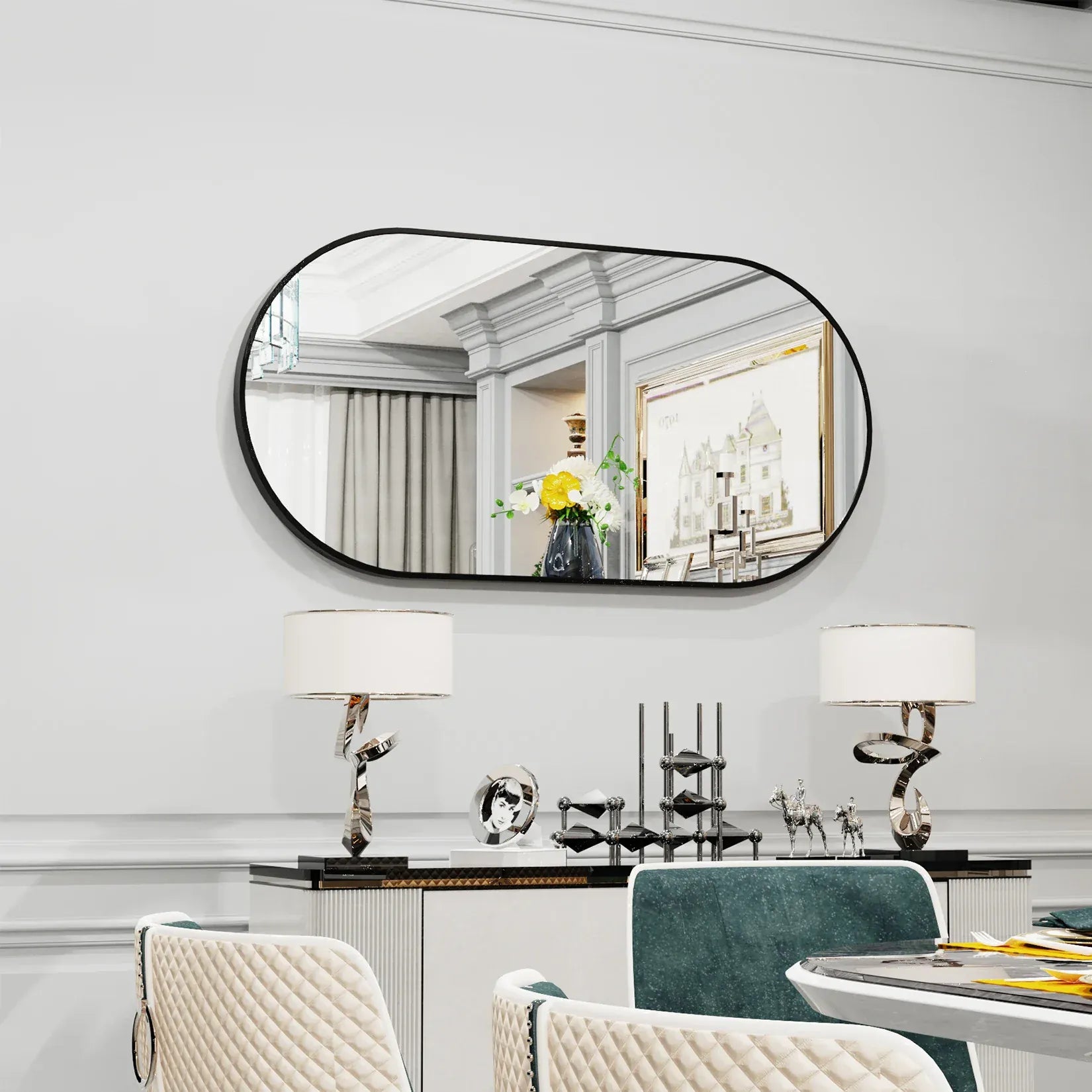 salon ovale miroir